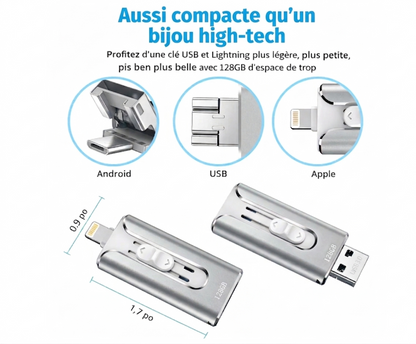 Smart Storage Pro – USB 4-in-1 Flash Drive